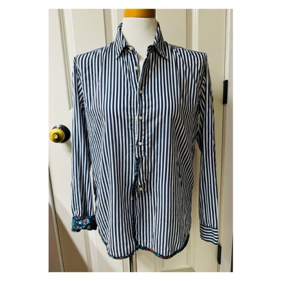 Anthropologie x Holding Horses Striped Button Front Shirt - Picture 8 of 15